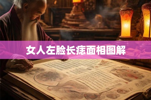 女人左脸长痣面相图解