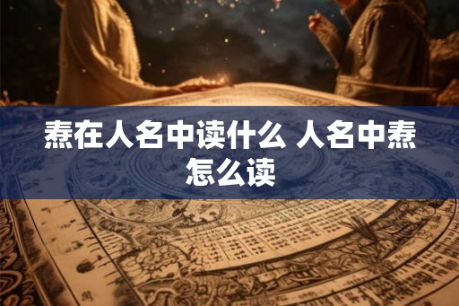 焘在人名中读什么 人名中焘怎么读