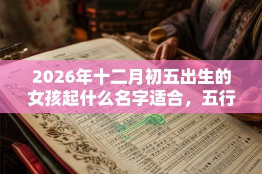 2026年十二月初五出生的女孩起什么名字适合，五行属什么