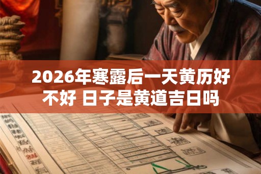 2026年寒露后一天黄历好不好 日子是黄道吉日吗 2026年寒露后一天黄历好不好 日子是黄道吉日吗