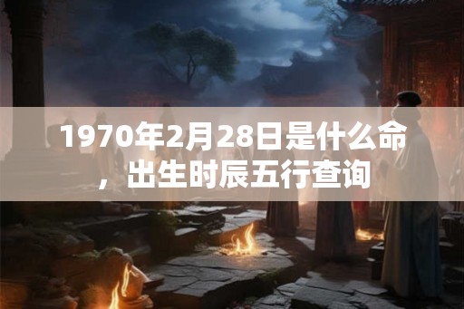 1970年2月28日是什么命,出生时辰五行查询 1970年2月28日是什么命,出生时辰五行查询