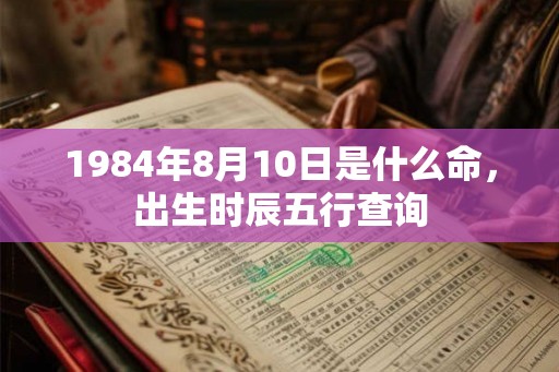 1984年8月10日是什么命，出生时辰五行查询