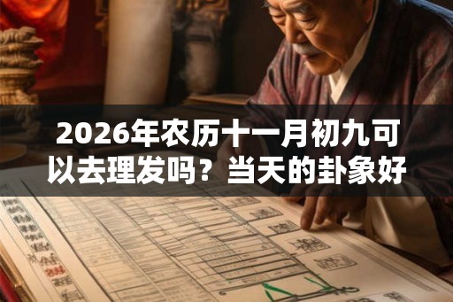 2026年农历十一月初九可以去理发吗？当天的卦象好吗？