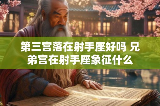 第三宫落在射手座好吗 兄弟宫在射手座象征什么