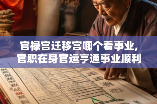 官禄宫迁移宫哪个看事业,官职在身官运亨通事业顺利 官禄宫迁移宫哪个看事业,官职在身官运亨通事业顺利