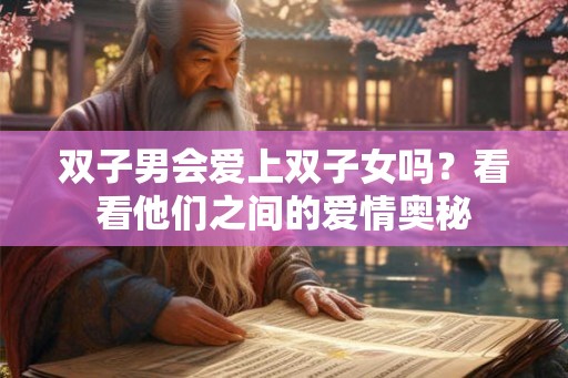 双子男会爱上双子女吗？看看他们之间的爱情奥秘