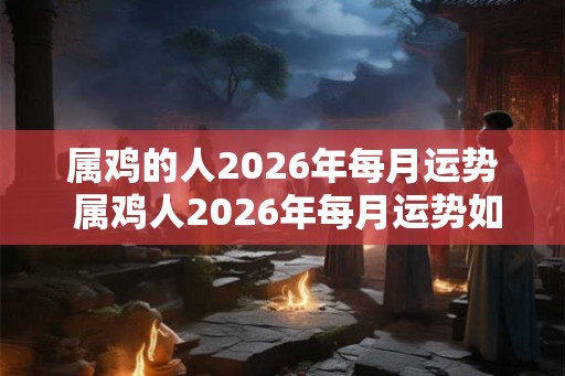 属鸡的人2026年每月运势 属鸡人2026年每月运势如何