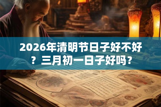 2026年清明节日子好不好？三月初一日子好吗？
