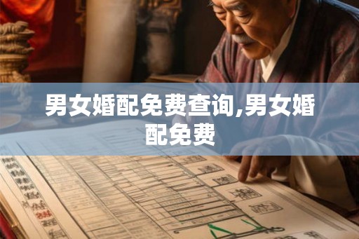 男女婚配免费查询,男女婚配免费