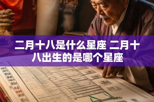 二月十八是什么星座 二月十八出生的是哪个星座