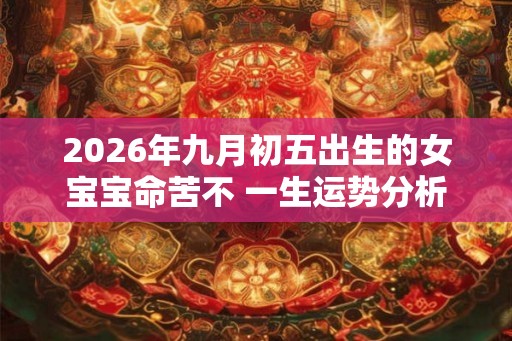 2026年九月初五出生的女宝宝命苦不 一生运势分析