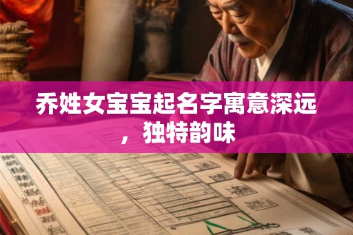乔姓女宝宝起名字寓意深远，独特韵味
