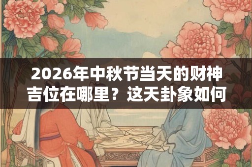 2026年中秋节当天的财神吉位在哪里？这天卦象如何？