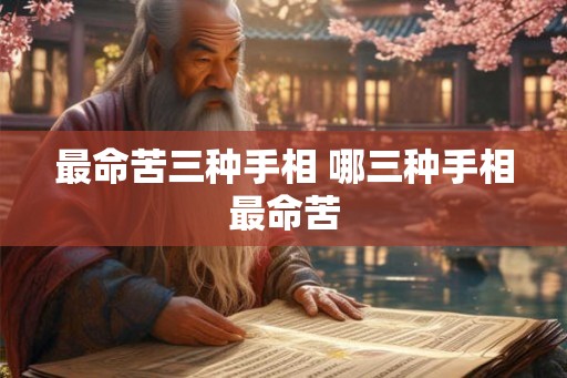 最命苦三种手相 哪三种手相最命苦 最命苦三种手相 哪三种手相最命苦