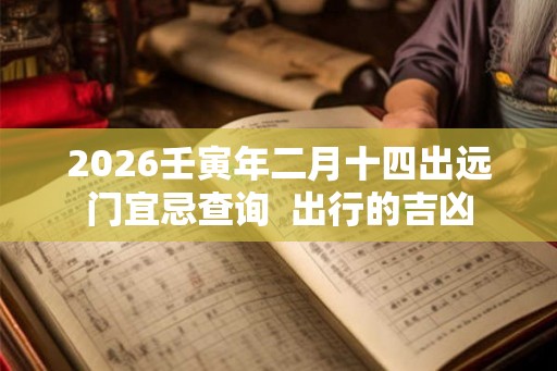 2026壬寅年二月十四出远门宜忌查询  出行的吉凶