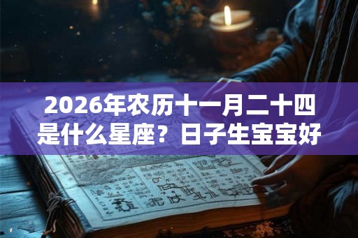 2026年农历十一月二十四是什么星座?日子生宝宝好吗? 2026年农历十一月二十四是什么星座?日子生宝宝好吗?