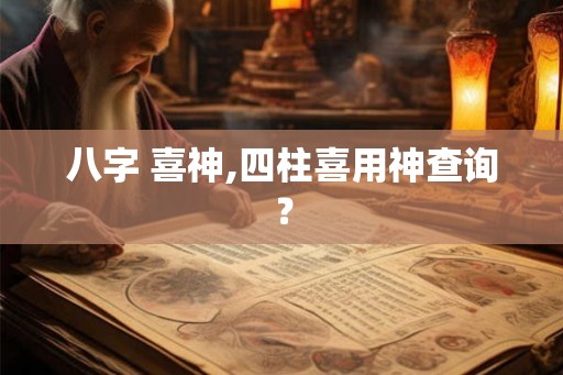 八字 喜神,四柱喜用神查询? 八字 喜神,四柱喜用神查询?