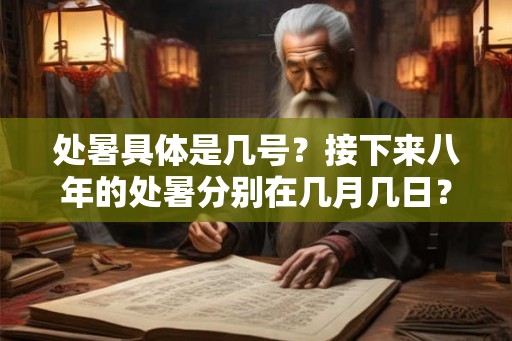处暑具体是几号？接下来八年的处暑分别在几月几日？