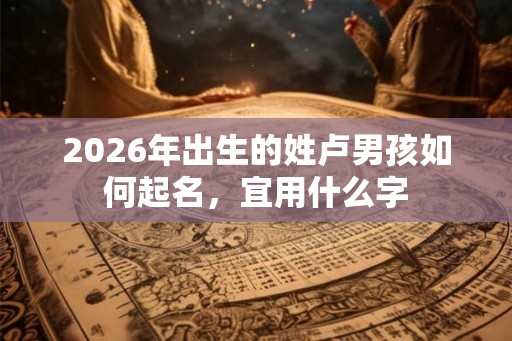 2026年出生的姓卢男孩如何起名，宜用什么字