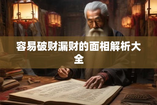 容易破财漏财的面相解析大全