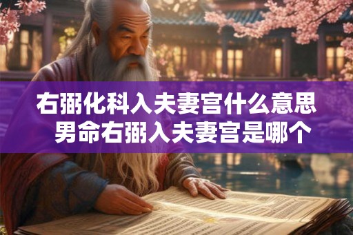 右弼化科入夫妻宫什么意思  男命右弼入夫妻宫是哪个出轨