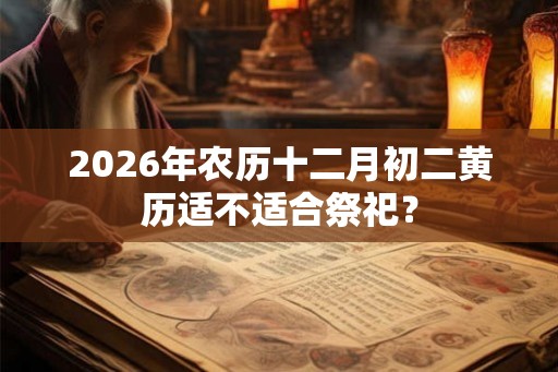 2026年农历十二月初二黄历适不适合祭祀？