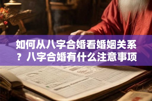 如何从八字合婚看婚姻关系？八字合婚有什么注意事项？