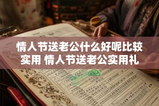 情人节送老公什么好呢比较实用 情人节送老公实用礼物推荐