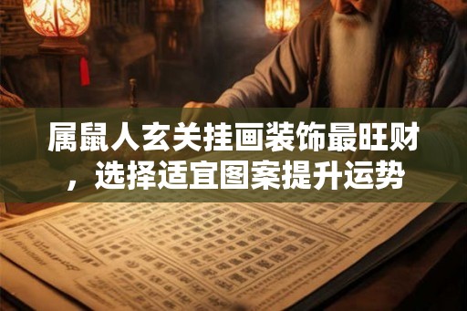 属鼠人玄关挂画装饰最旺财，选择适宜图案提升运势