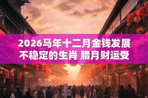 2026马年十二月金钱发展不稳定的生肖 腊月财运受损