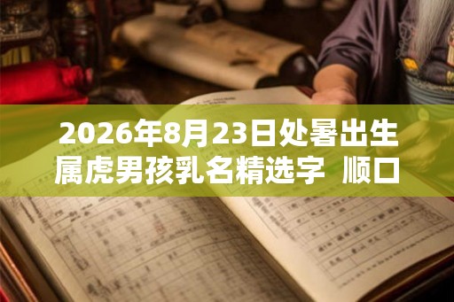2026年8月23日处暑出生属虎男孩乳名精选字  顺口好听的男孩乳名推荐