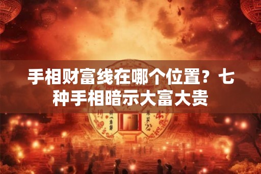 手相财富线在哪个位置？七种手相暗示大富大贵