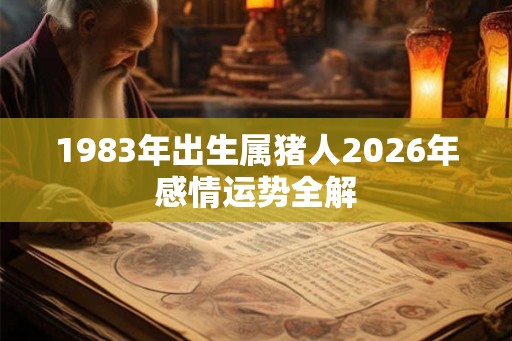 1983年出生属猪人2026年感情运势全解 1983年出生属猪人2026年感情运势全解