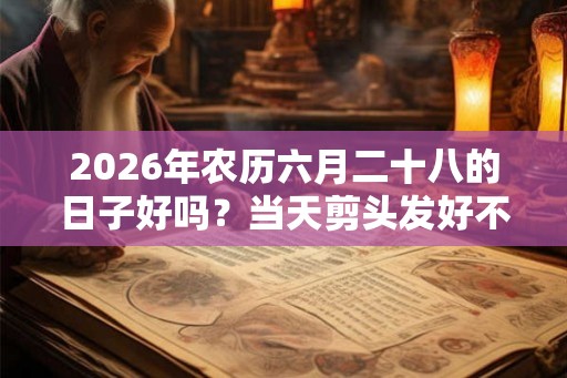 2026年农历六月二十八的日子好吗？当天剪头发好不好？