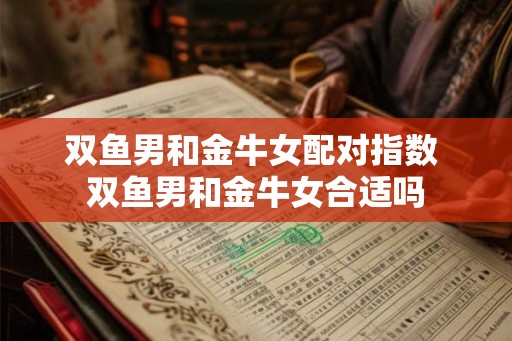 双鱼男和金牛女配对指数 双鱼男和金牛女合适吗