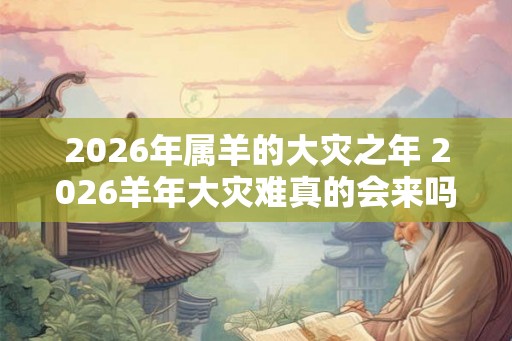 2026年属羊的大灾之年 2026羊年大灾难真的会来吗