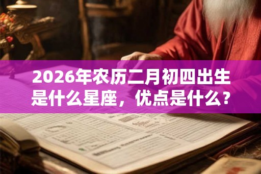 2026年农历二月初四出生是什么星座，优点是什么？