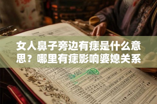 女人鼻子旁边有痣是什么意思？哪里有痣影响婆媳关系？