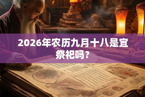 2026年农历九月十八是宜祭祀吗? 2026年农历九月十八是宜祭祀吗?