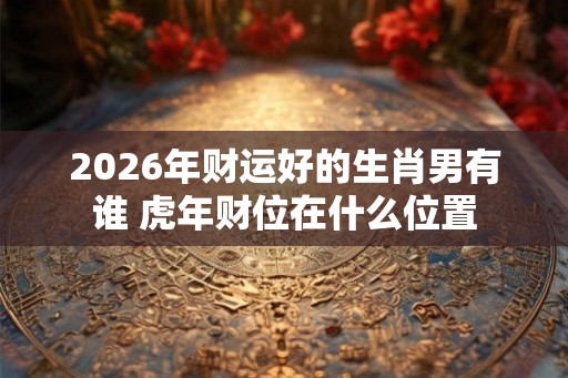 2026年财运好的生肖男有谁 虎年财位在什么位置
