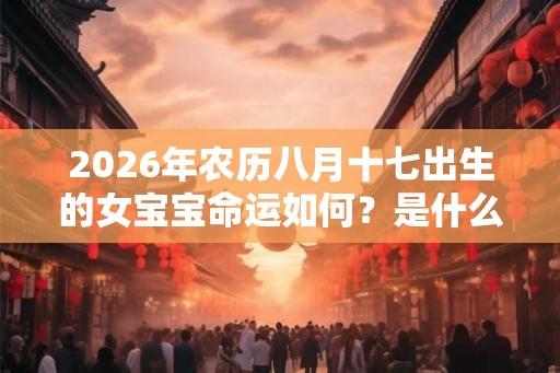 2026年农历八月十七出生的女宝宝命运如何？是什么命？