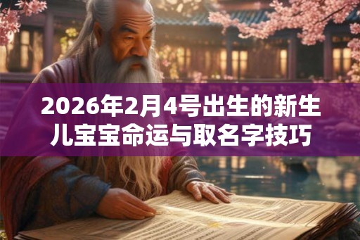 2026年2月4号出生的新生儿宝宝命运与取名字技巧