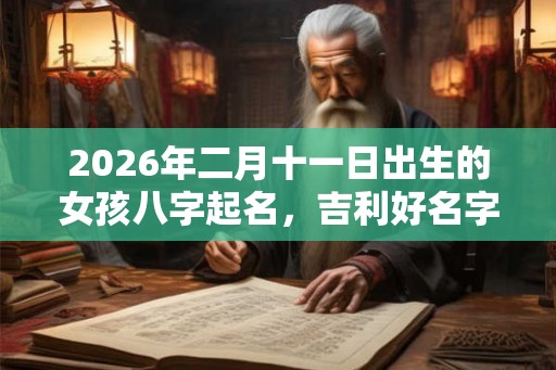 2026年二月十一日出生的女孩八字起名，吉利好名字推荐