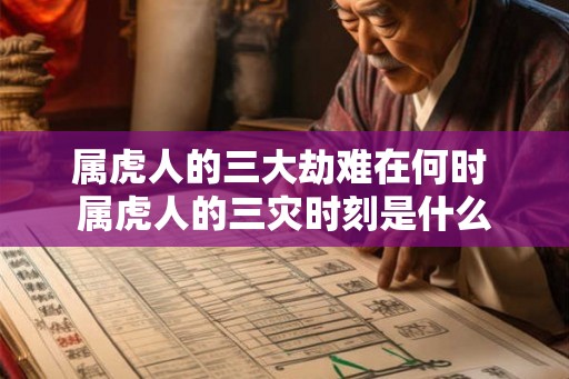 属虎人的三大劫难在何时 属虎人的三灾时刻是什么