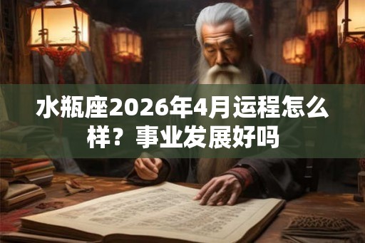 水瓶座2026年4月运程怎么样？事业发展好吗