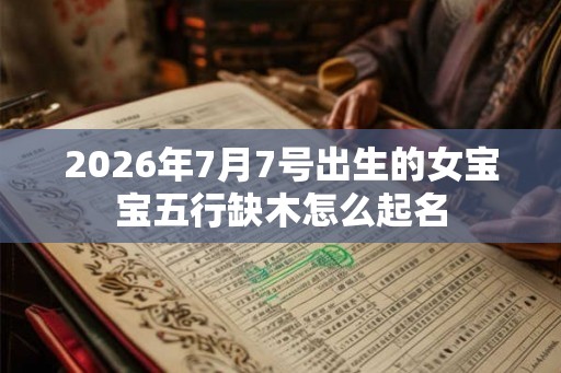 2026年7月7号出生的女宝宝五行缺木怎么起名