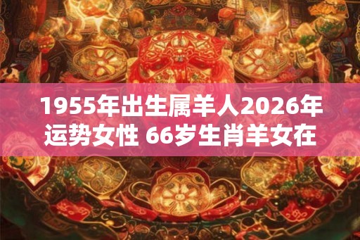 1955年出生属羊人2026年运势女性 66岁生肖羊女在2026年运气如何