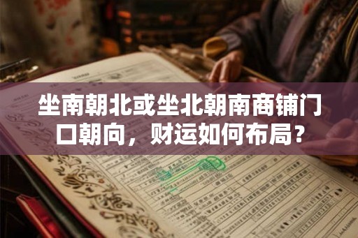 坐南朝北或坐北朝南商铺门口朝向，财运如何布局？