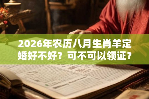 2026年农历八月生肖羊定婚好不好？可不可以领证？