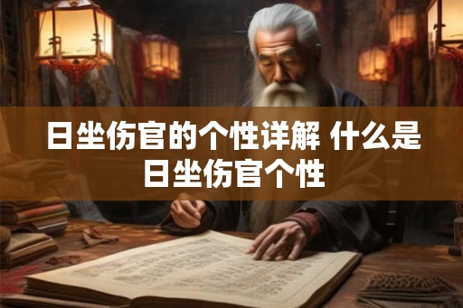 日坐伤官的个性详解 什么是日坐伤官个性 日坐伤官的个性详解 什么是日坐伤官个性